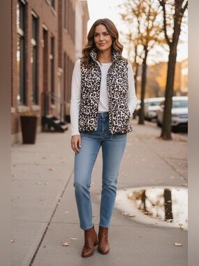 LOFT Women's Animal Print Vest